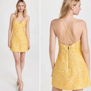 Alice + Olivia Tayla Structured Jacquard Mini Dress NWT